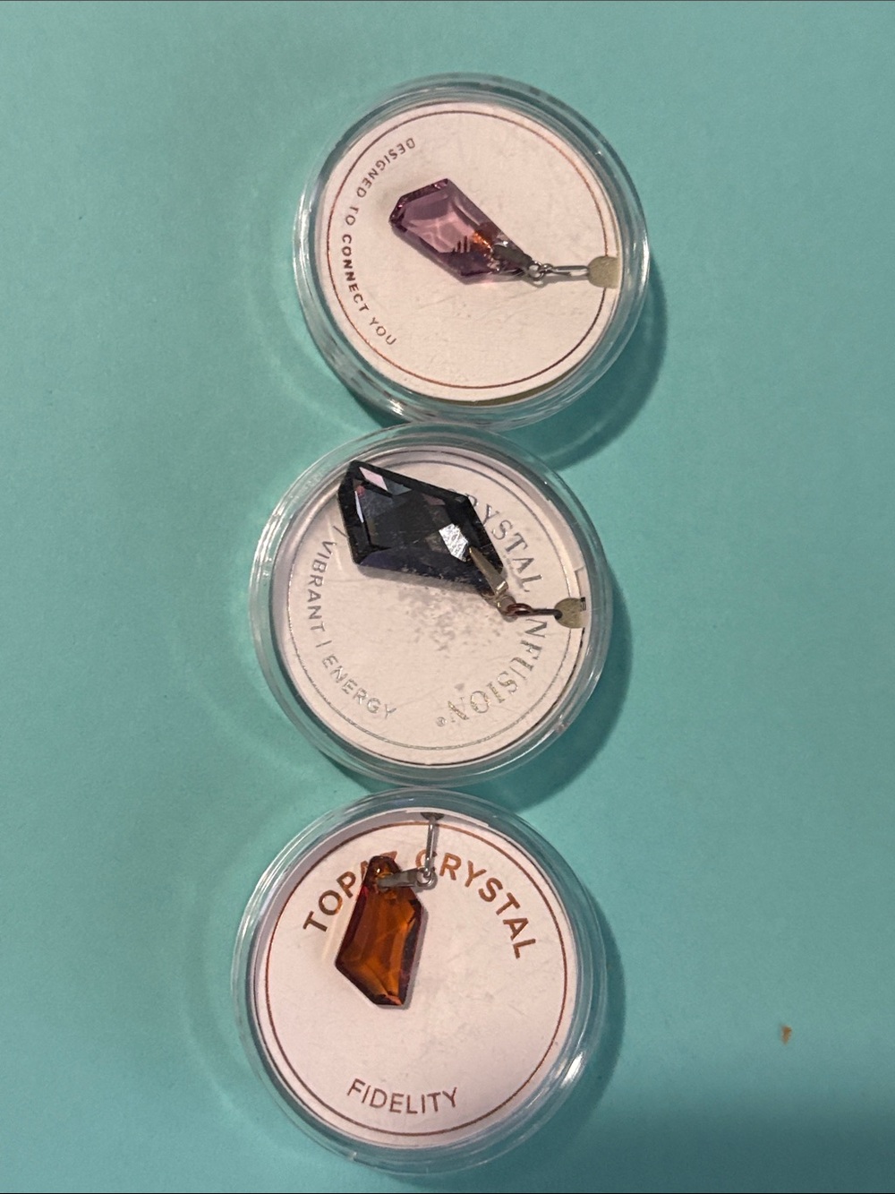 Crystal Phone Charm - Purple, Black & Amber Alex and Ani pendant jewellery 4A